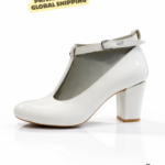 White Glossy Leather